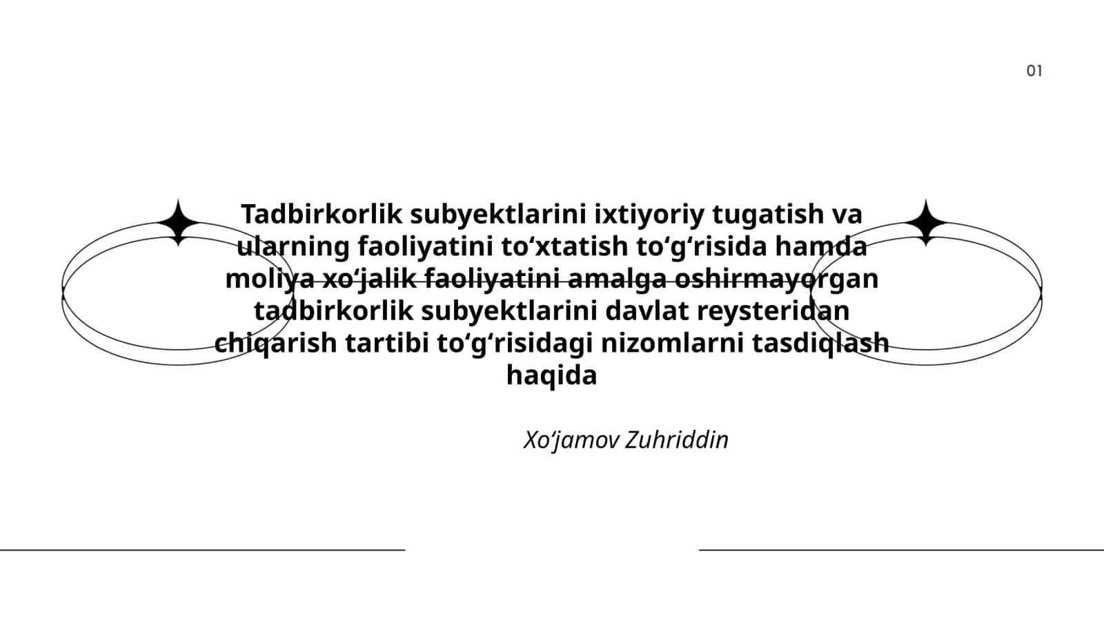 Tadbirkorlik subyektlarini ixtiyoriy tugatish