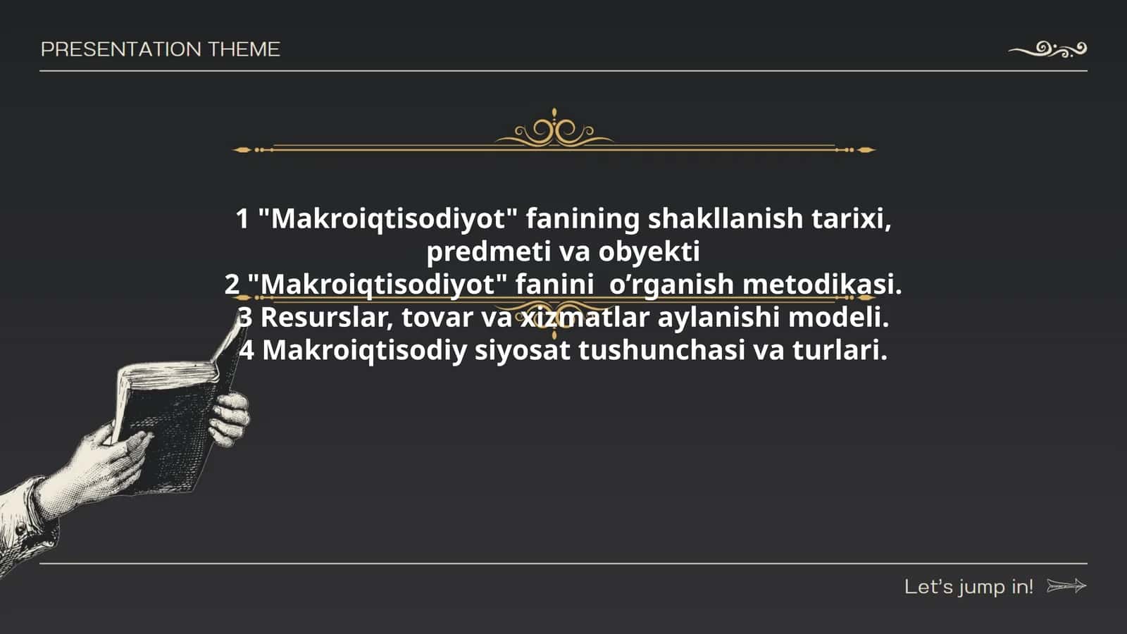 Makroiqtisodiyot fanining shakllanish tarixi, predmeti va obyekti