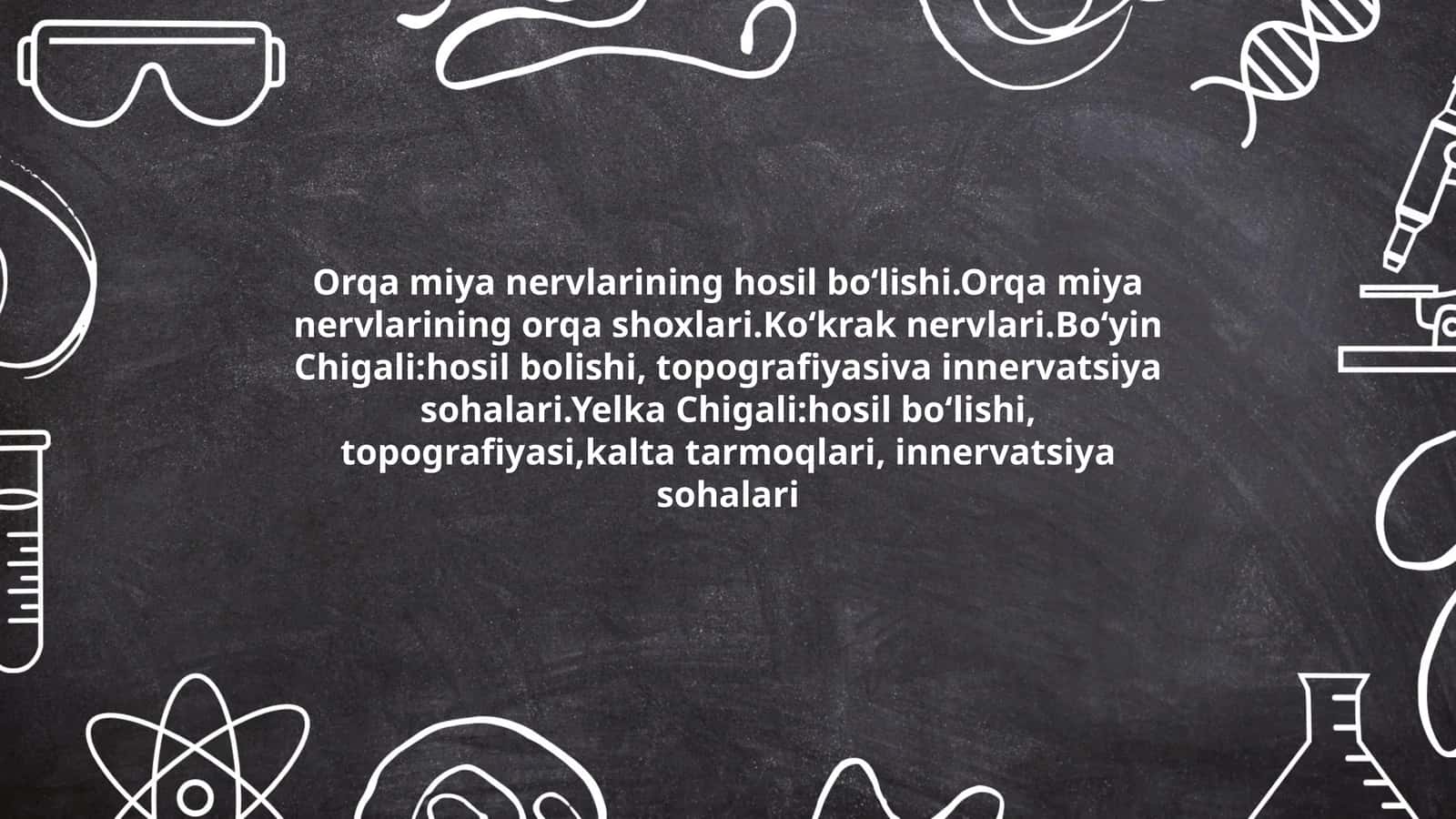 Orqa miya nervlari