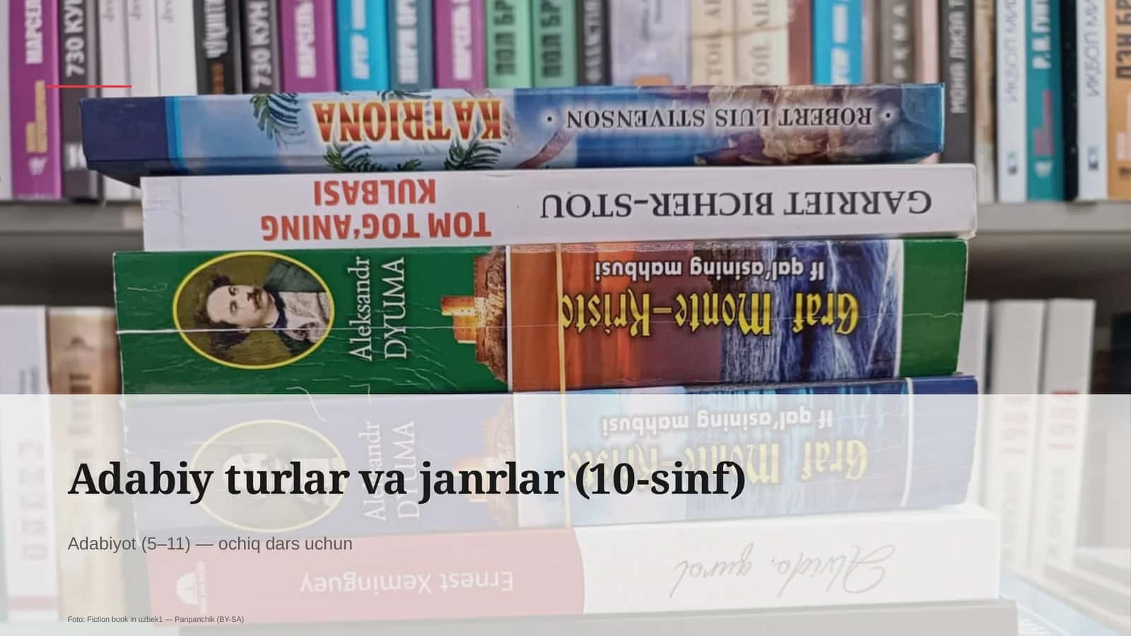 Adabiy turlar va janrlar (10-sinf)