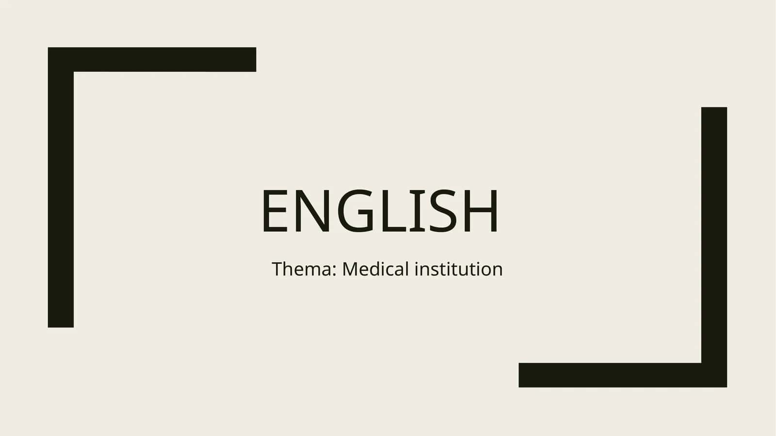 MEDICAL INSTITUTION ANALYSIS