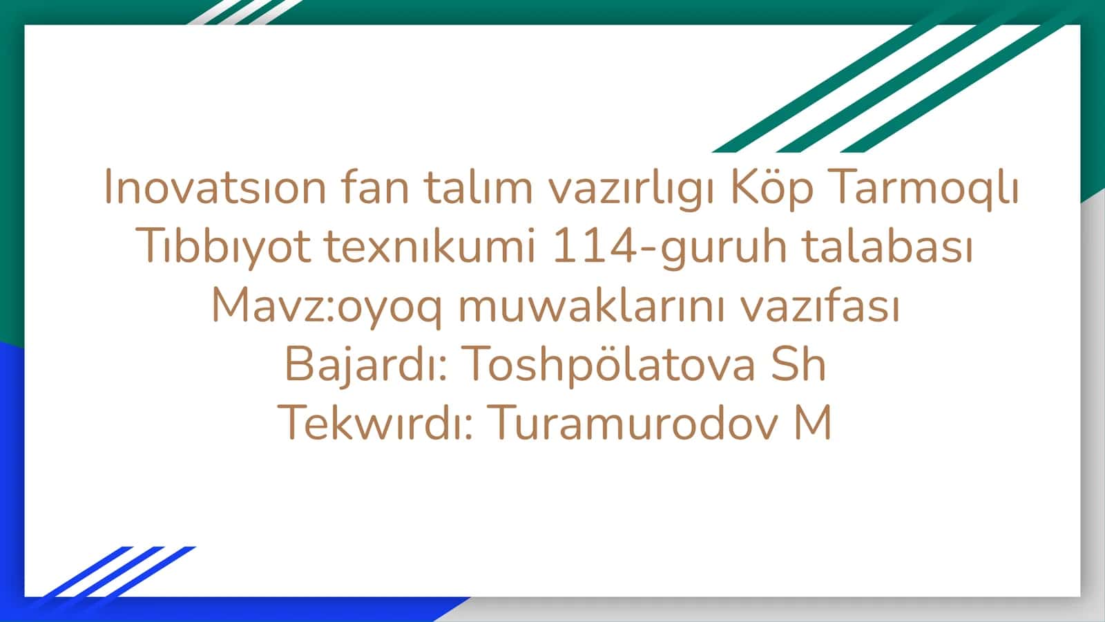 Oyoq muwaklarını vazıfası