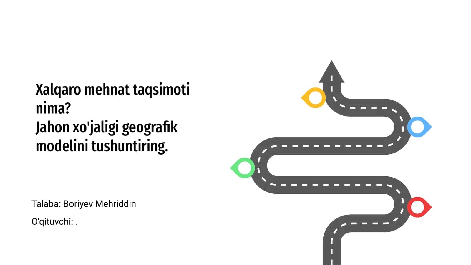 Xalqaro mehnat taqsimoti tushunchasi