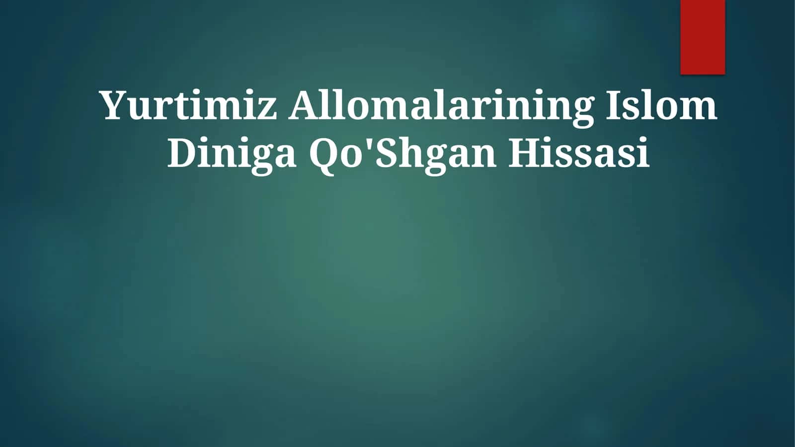 Al-Buxoriy: Hadis ilmining doyeni