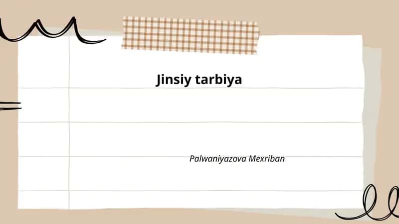 Jinsiy tarbiya