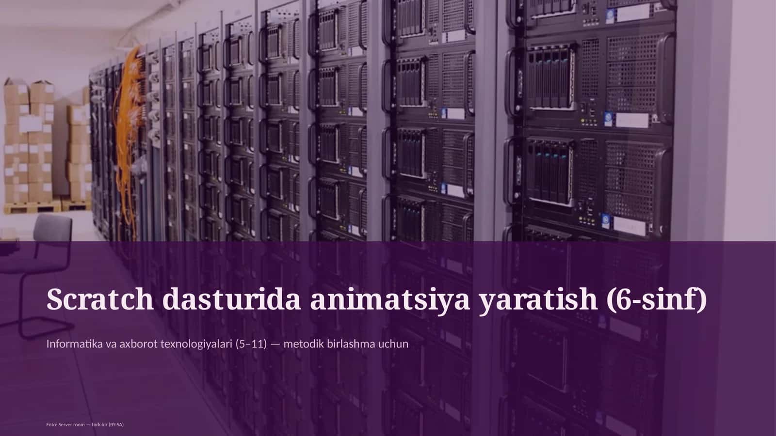 Scratch dasturida animatsiya yaratish (6-sinf)