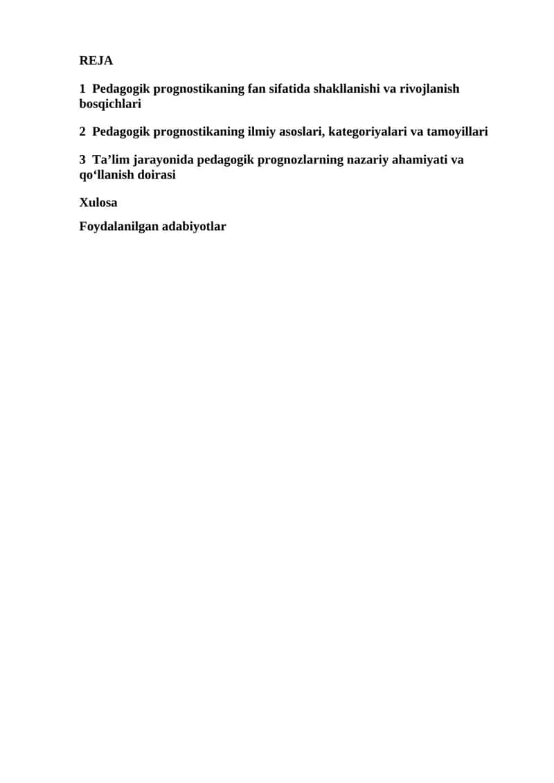 Pedagogik prognostika