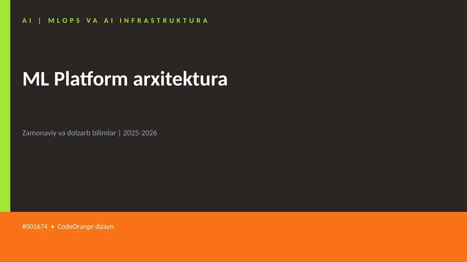 ML Platform arxitektura