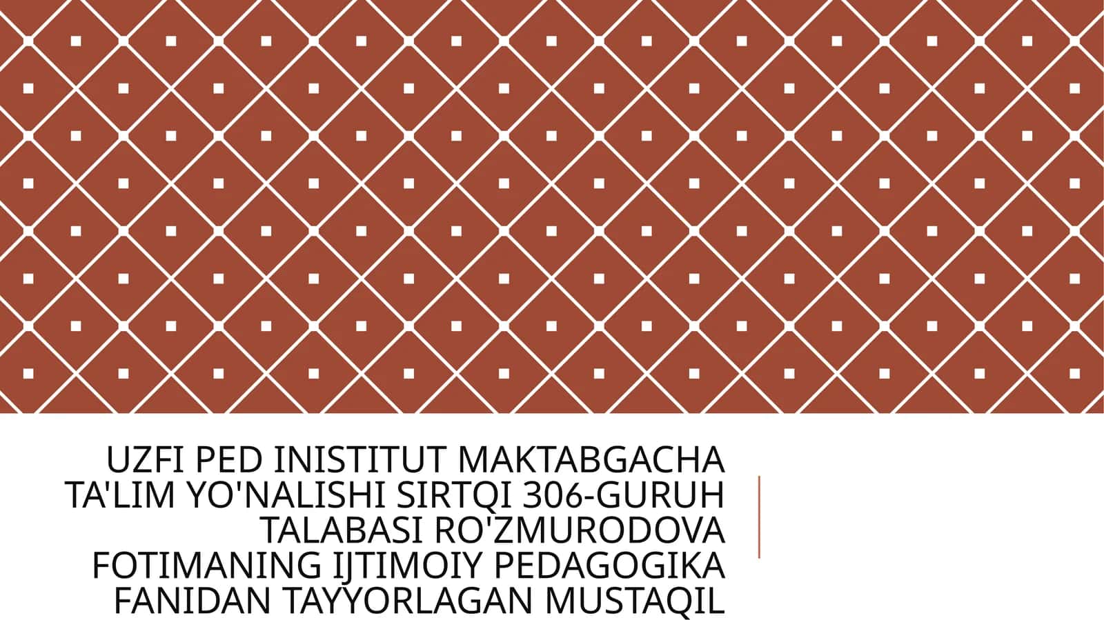 OILA BILAN IJTIMOIY-PEDAGOGIK FAOLIYAT