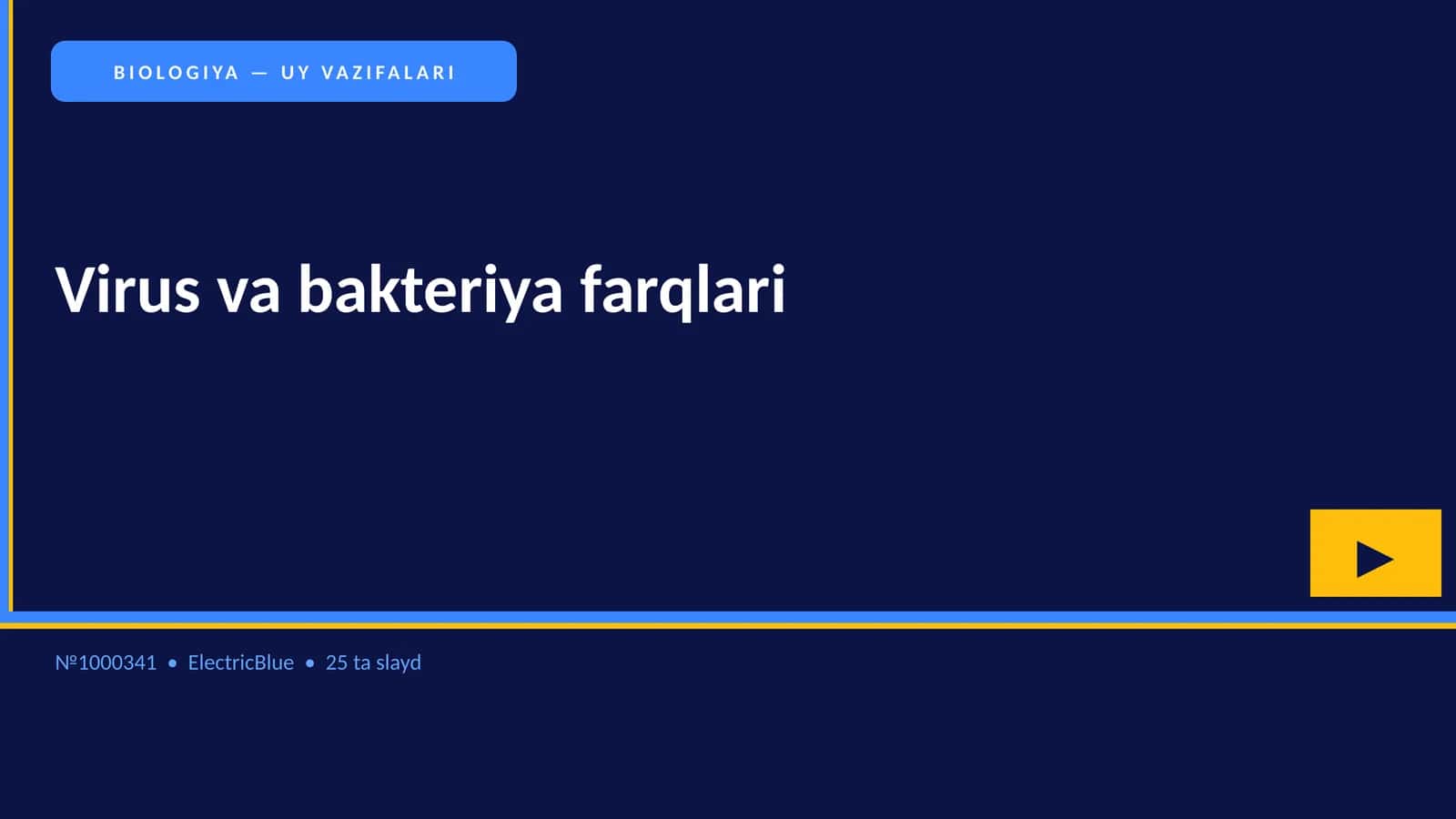 Virus va bakteriya farqlari
