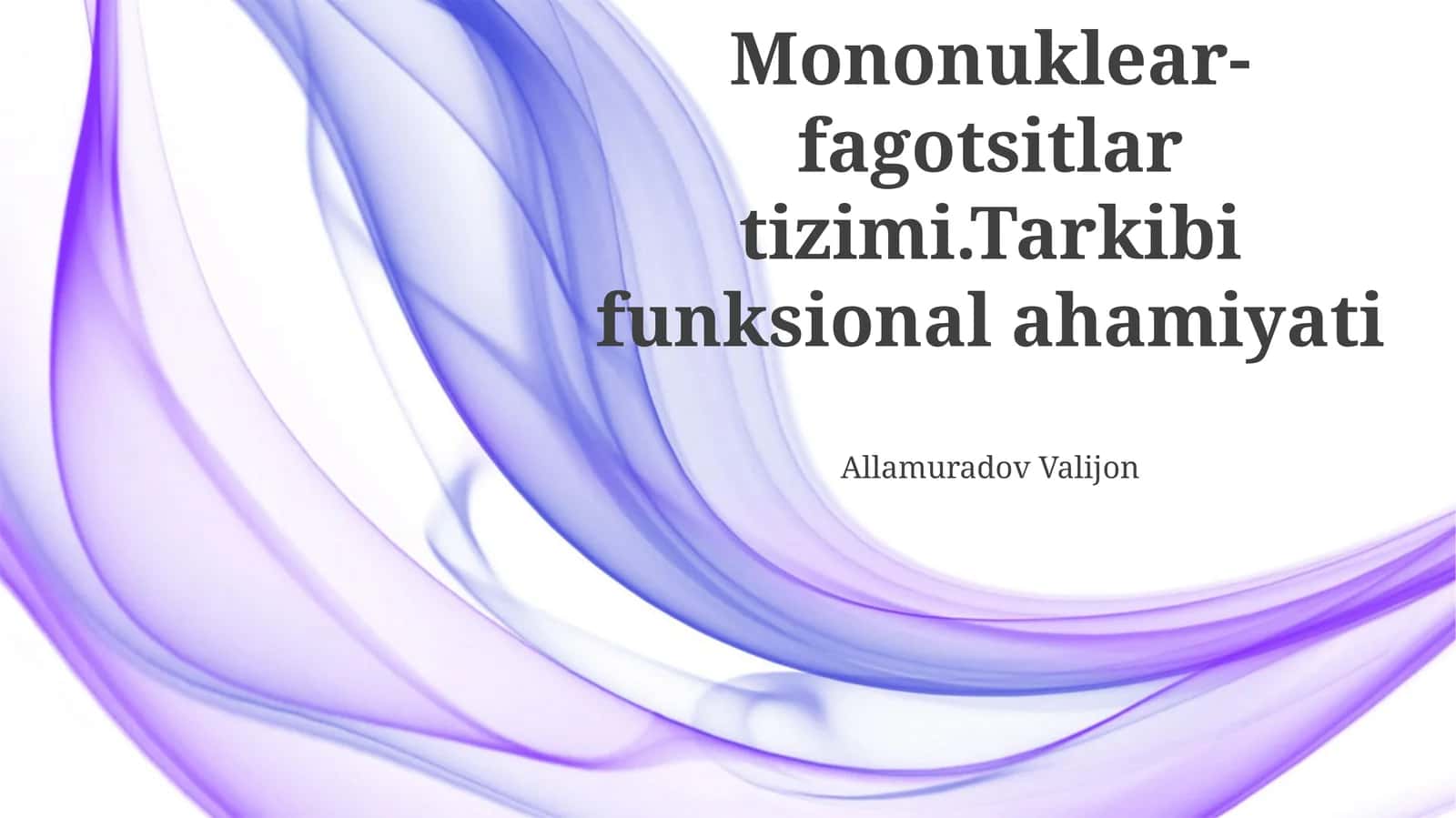 Mononuklear-fagotsitlar tizimi