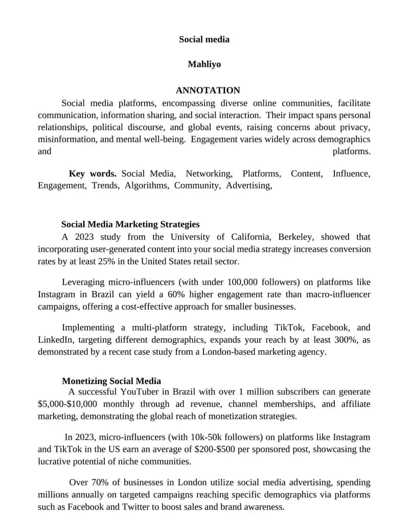 Social media