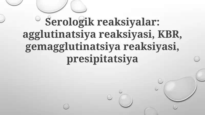 Serologik reaksiyalar