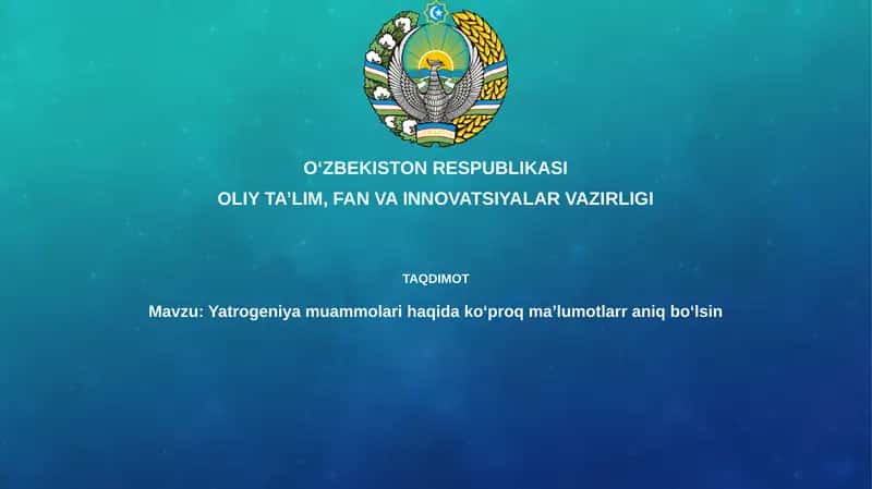 Iatrogeniya: Ta'rif va qamrov