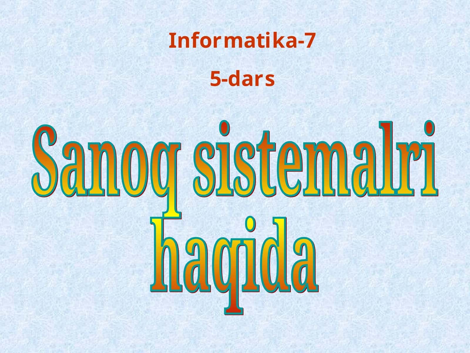 Informatika-7