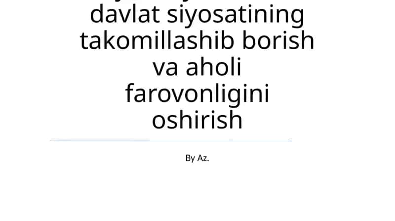 Hayot darajasini o'lchash