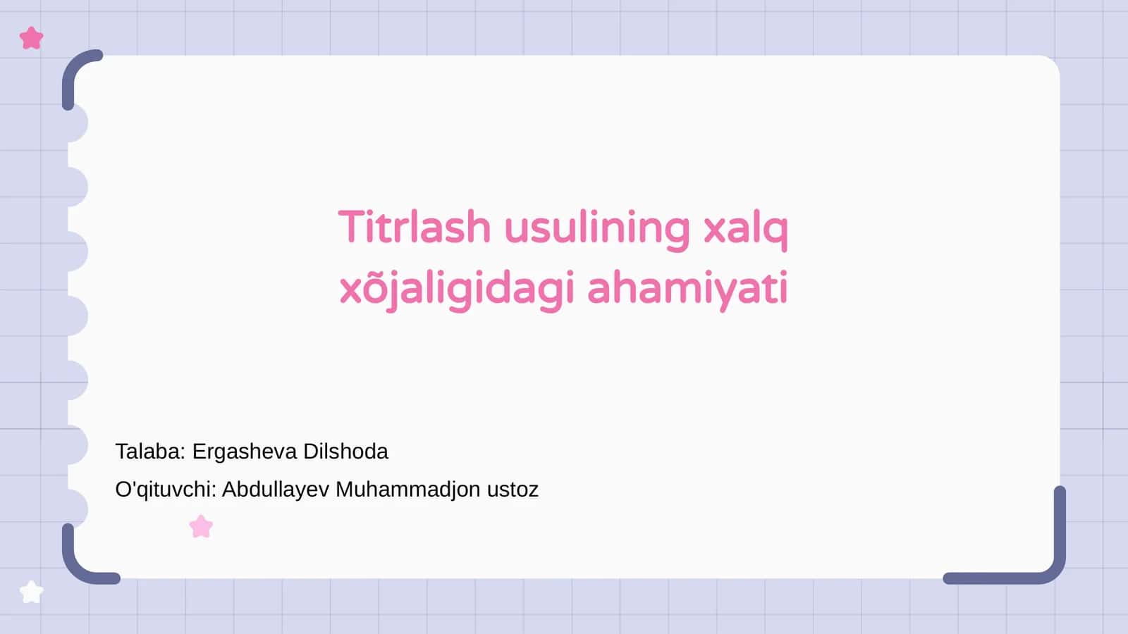 Titrlash usulining xalq xõjaligidagi ahamiyati
