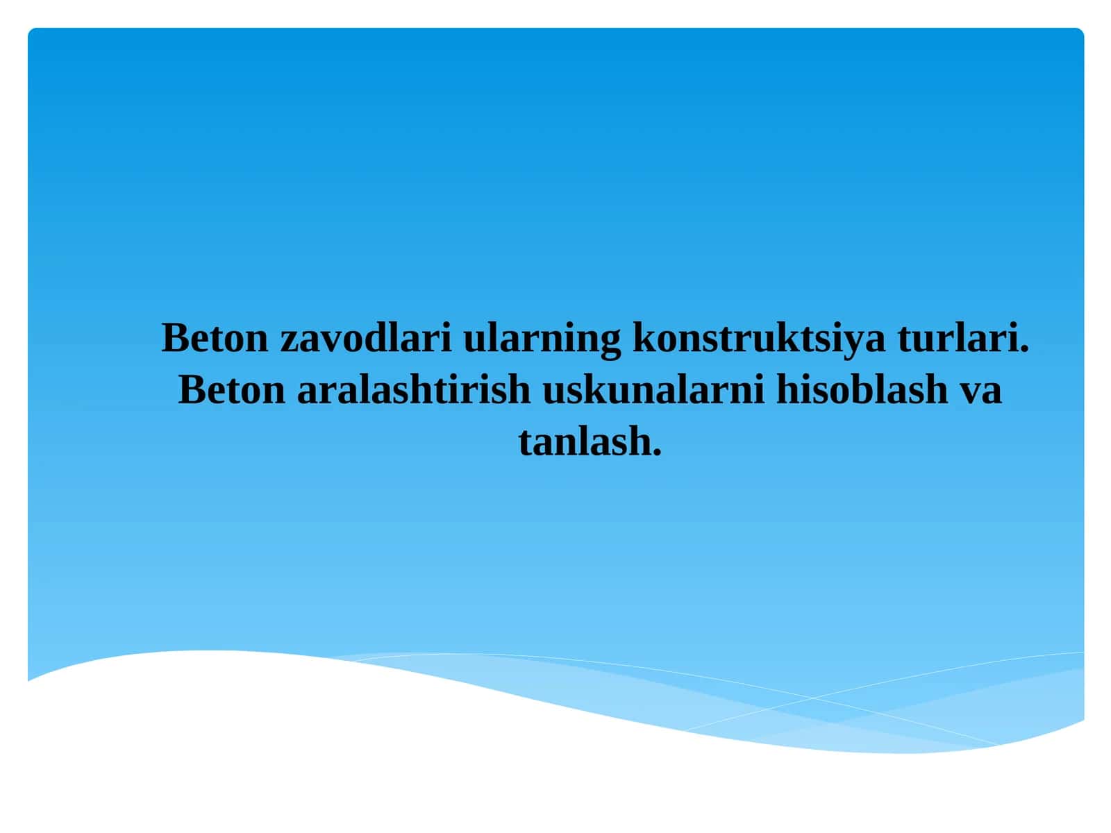 Beton zavodlari