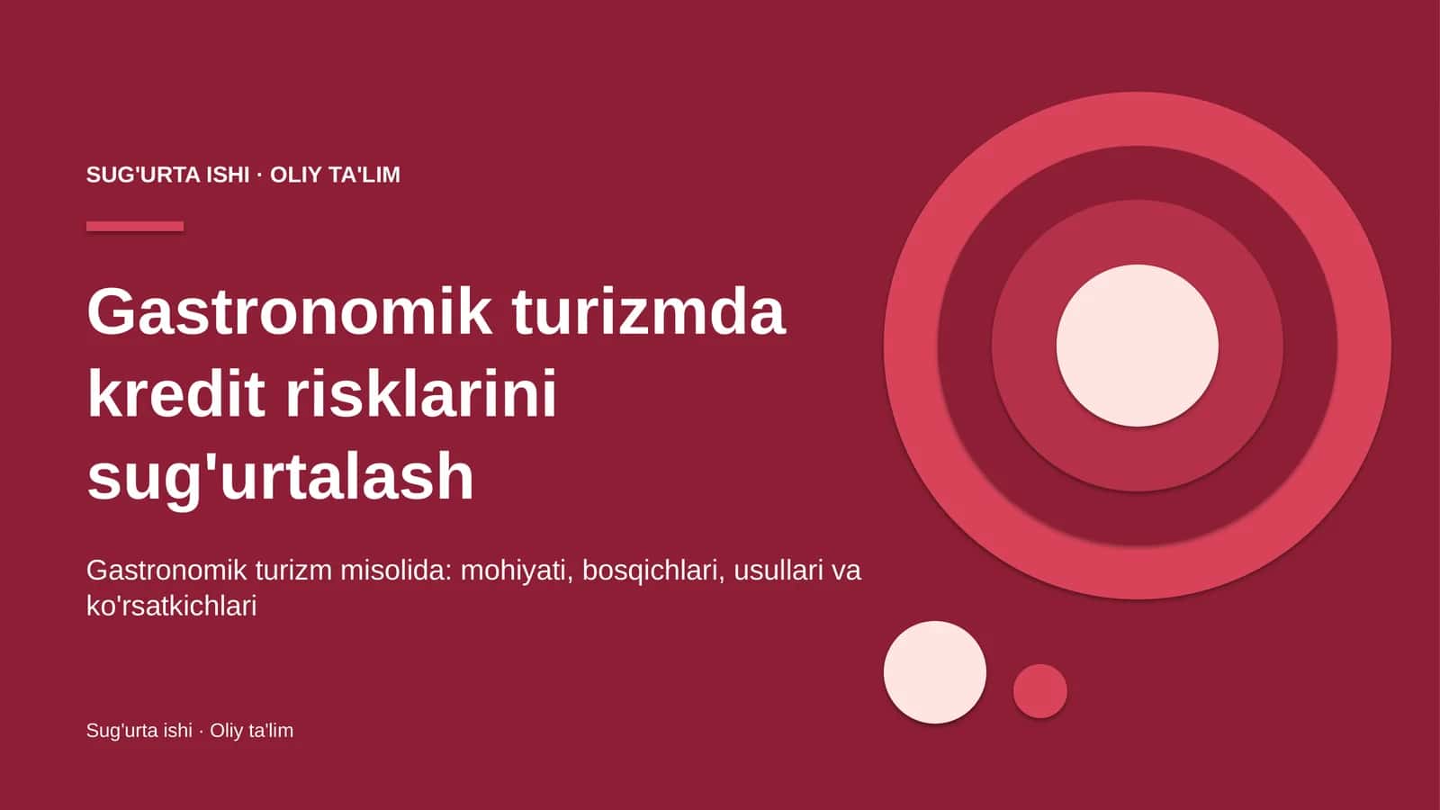 gastronomik turizmda kredit risklarini sug'urtalash 3523