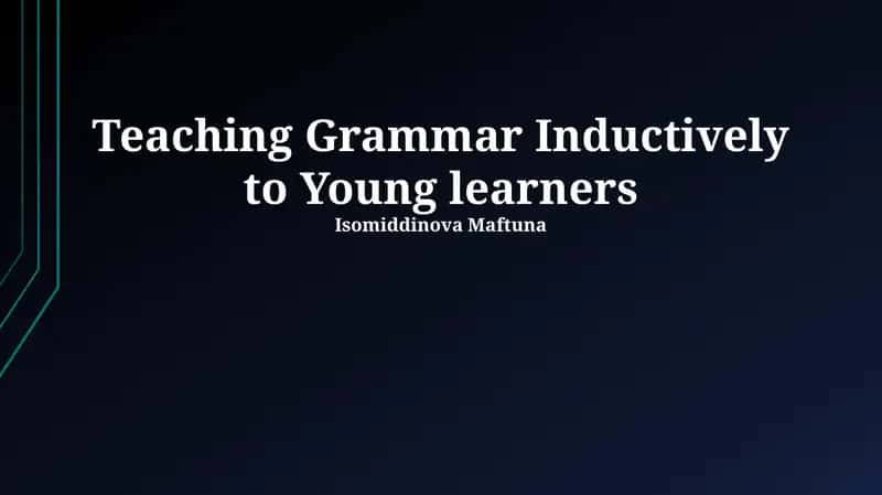 Unlocking Grammar: Inductive Learning for Young Minds