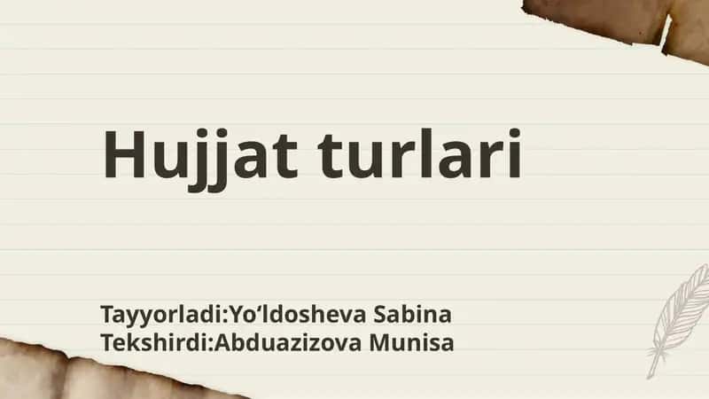 Hujjat turlari