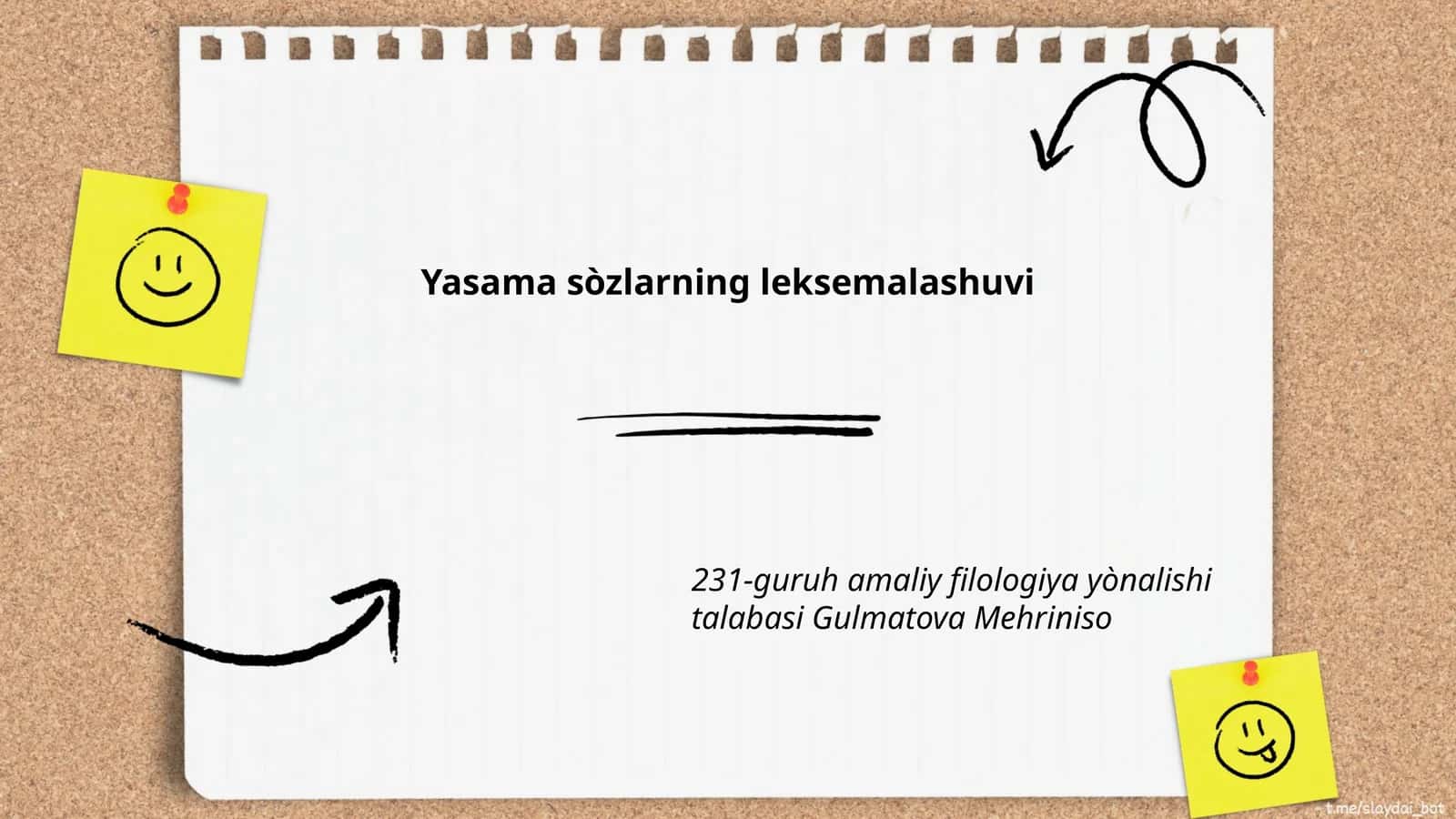 Sòz yasalishining asosiy prinsiplari