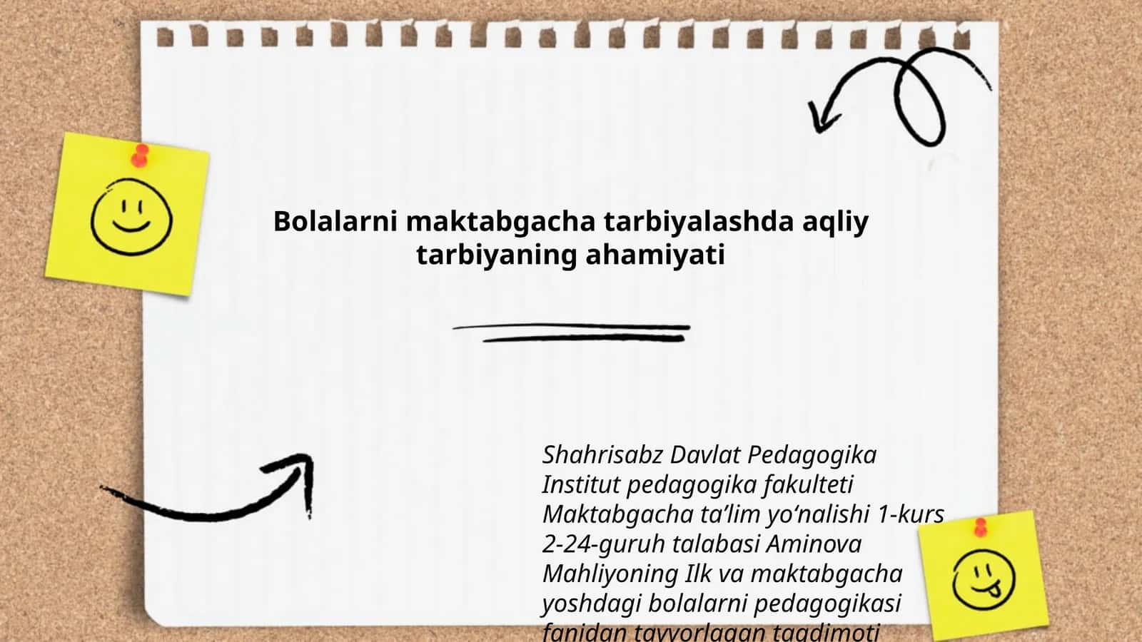 Bolalarni maktabgacha tarbiyalashda aqliy tarbiyaning ahamiyati