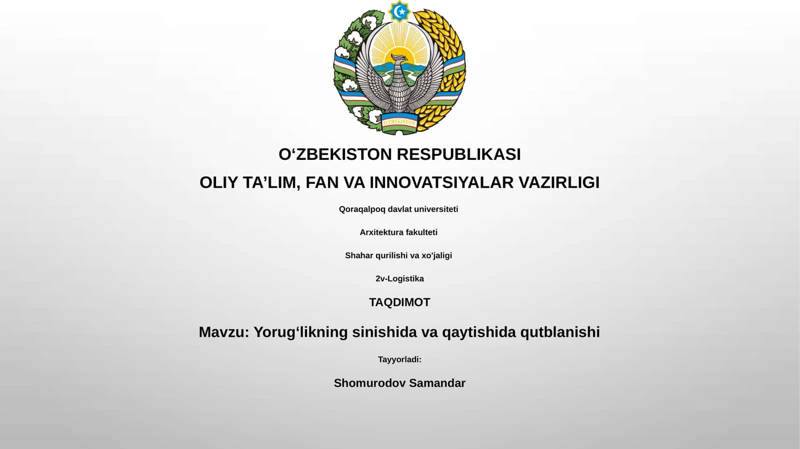 Yorug‘likning sinishida va qaytishida qutblanishi