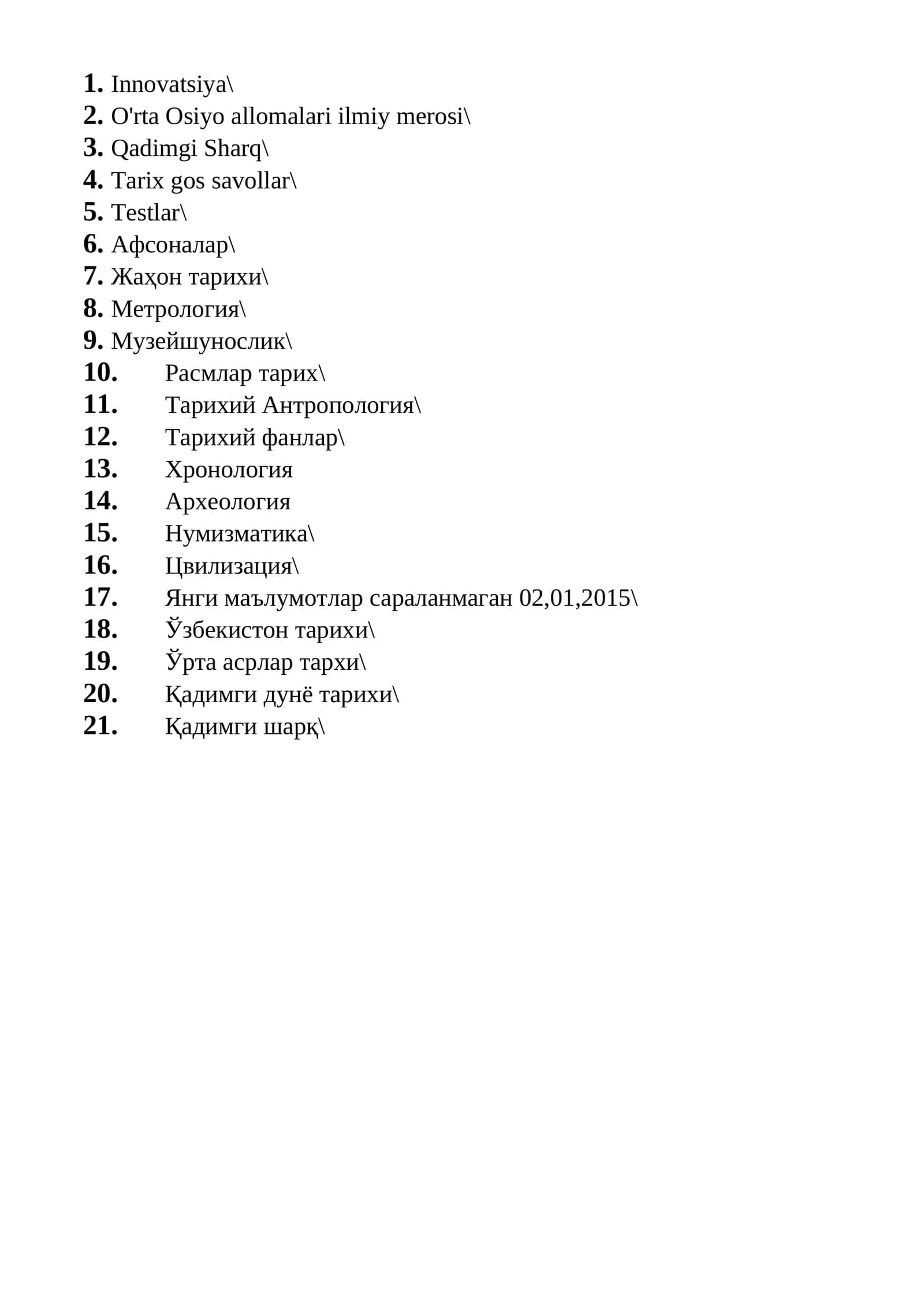 O'rta Osiyo allomalari ilmiy merosi