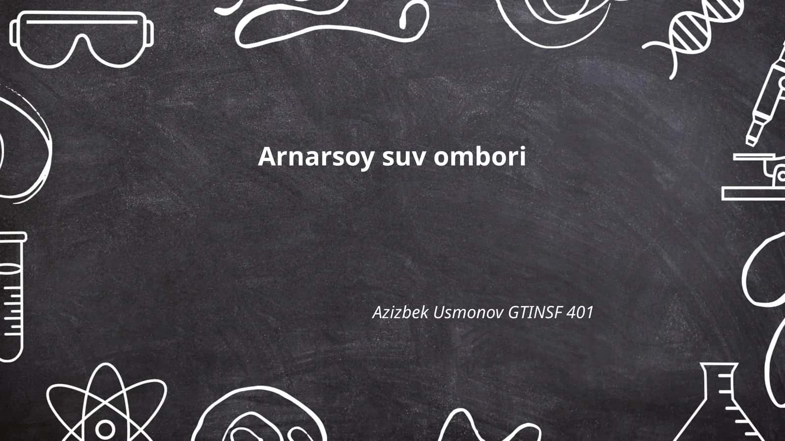 Arnasoy suv ombori