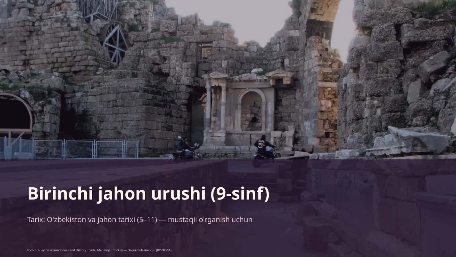 Birinchi jahon urushi (9-sinf)