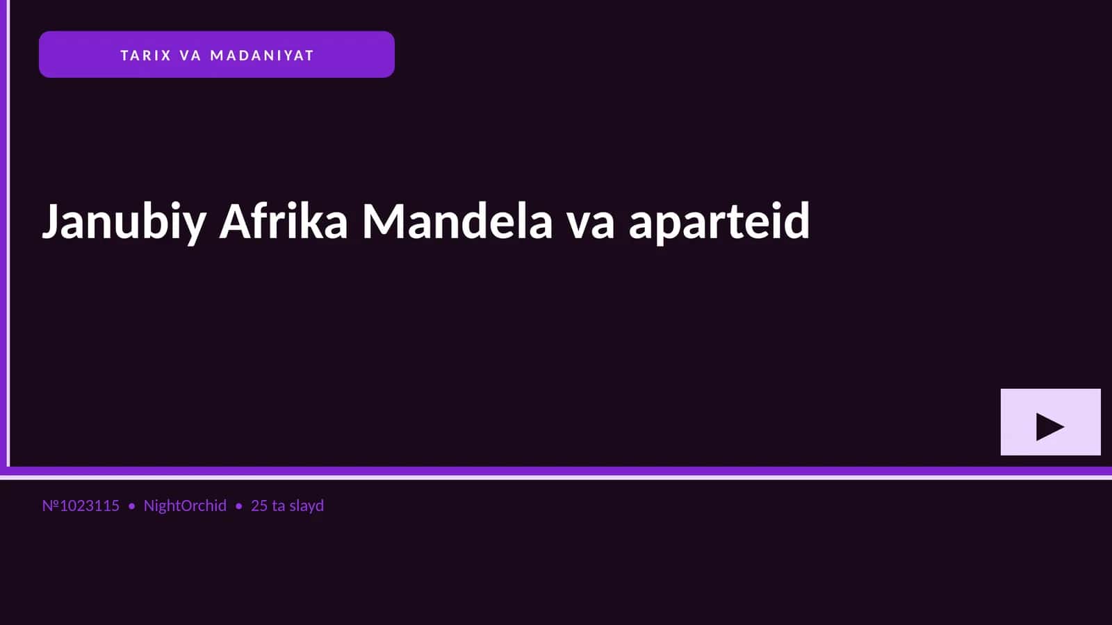Janubiy Afrika Mandela va aparteid