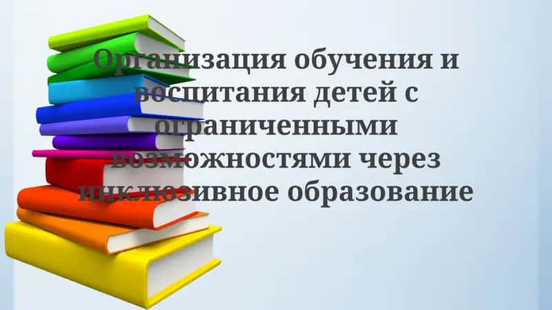 Организация обучения детей с ОВЗ