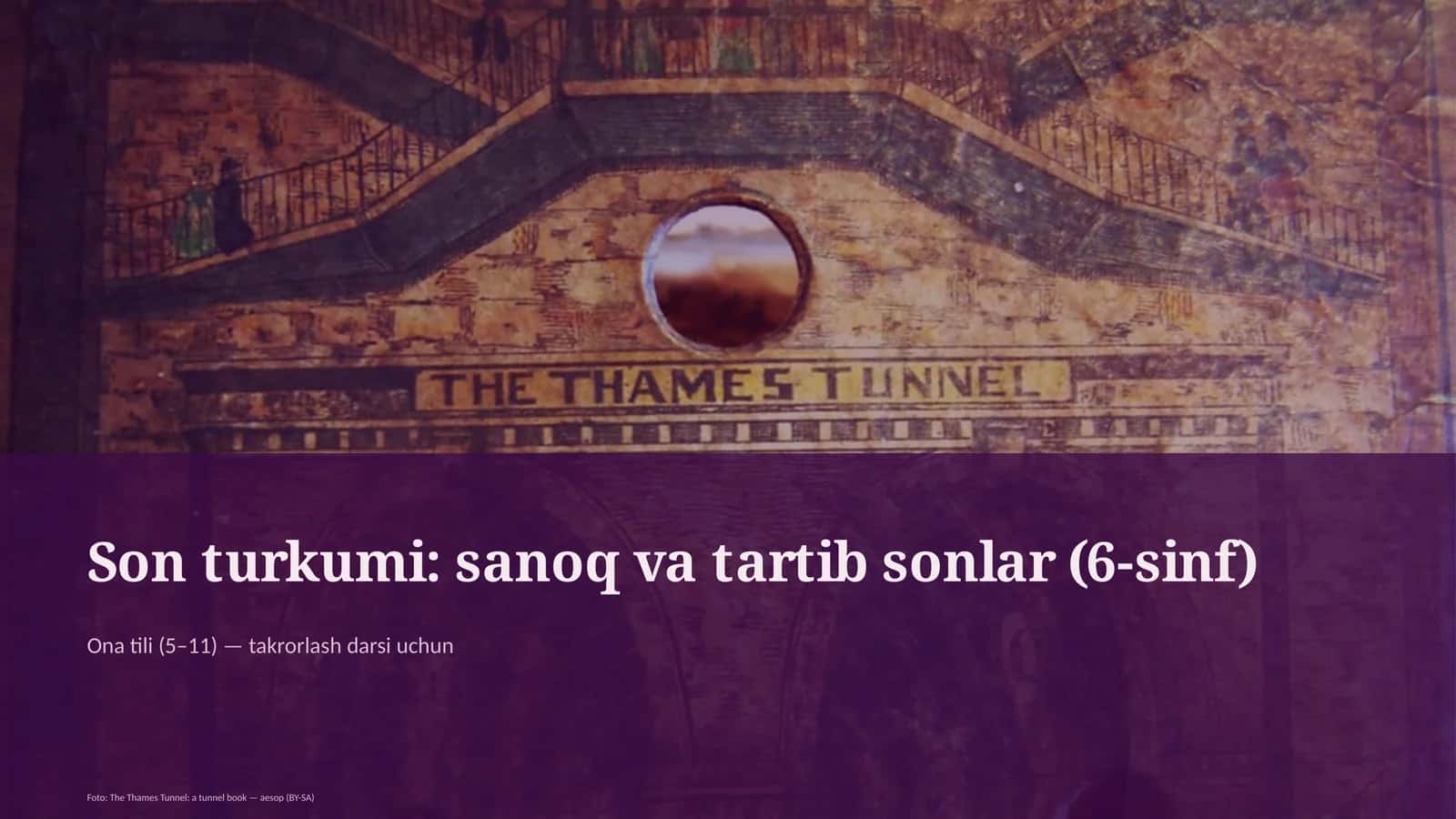 Son turkumi: sanoq va tartib sonlar (6-sinf)
