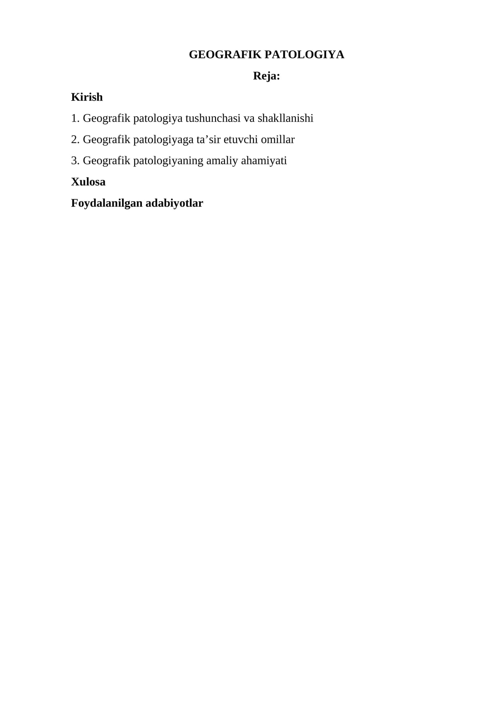 GEOGRAFIK PATOLOGIYA