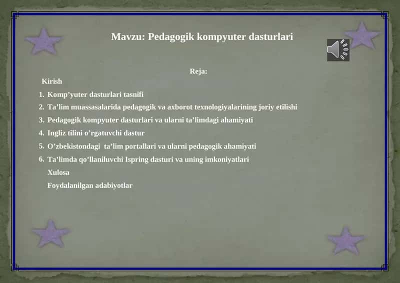 Pedagogik kompyuter dasturlari