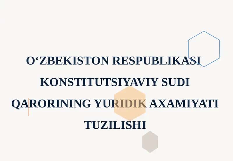 O‘zbekiston Respublikasi Konstitutsiyaviy Sudi