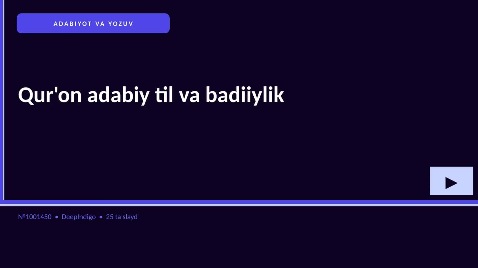 Qur'on adabiy til va badiiylik