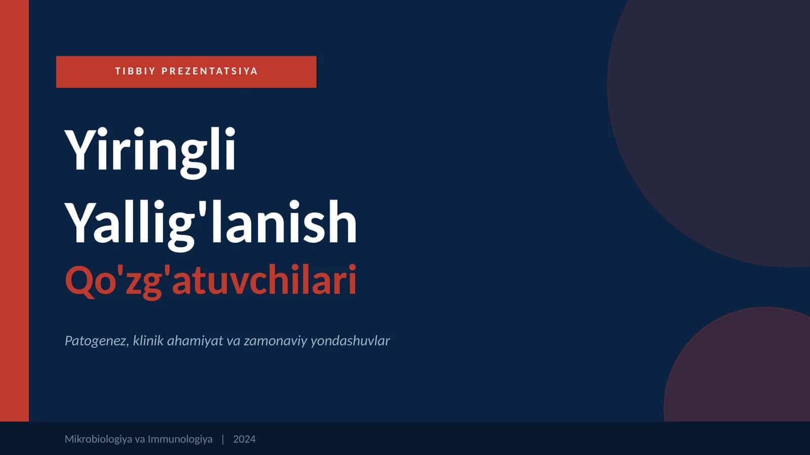 Yiringli yallig'lanish qo'zg'atuvchilari