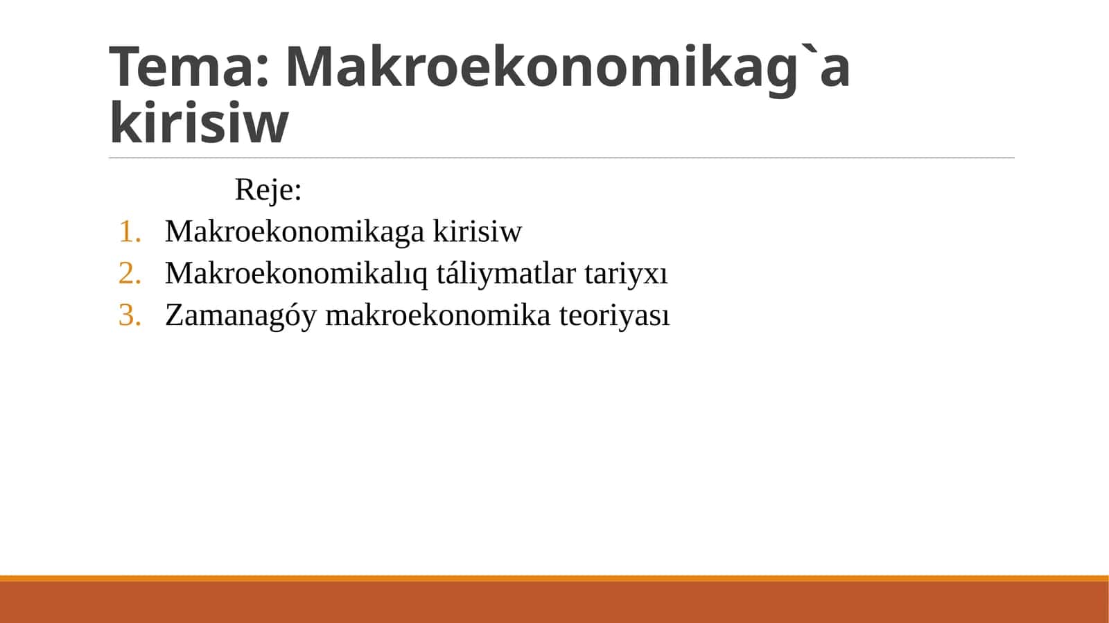 Makroekonomikag`akirisiw