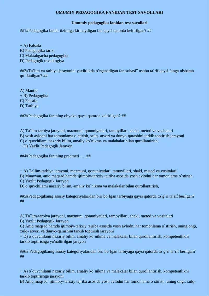 Umumiy pedagogika fanidan test savollari-fayllar.org.doc