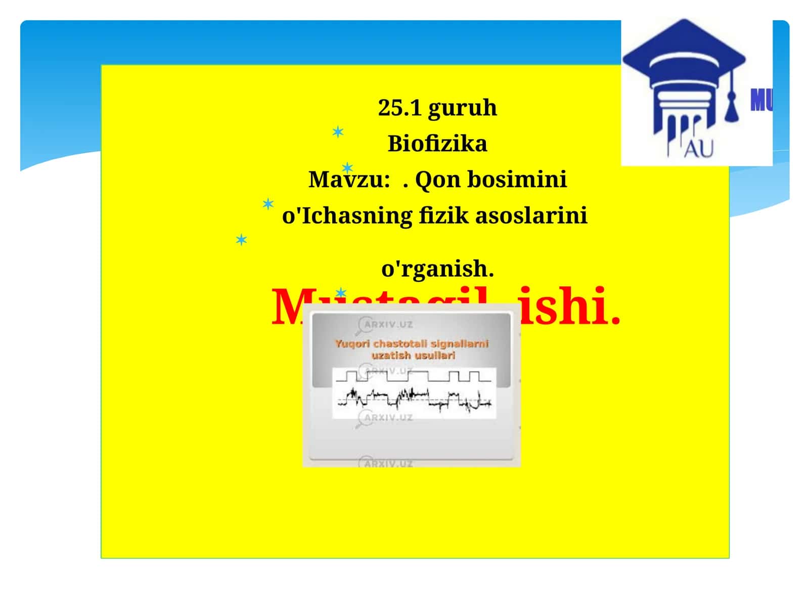 Biofizika Qon bosimini o'lchashning fizik asoslari.pptx