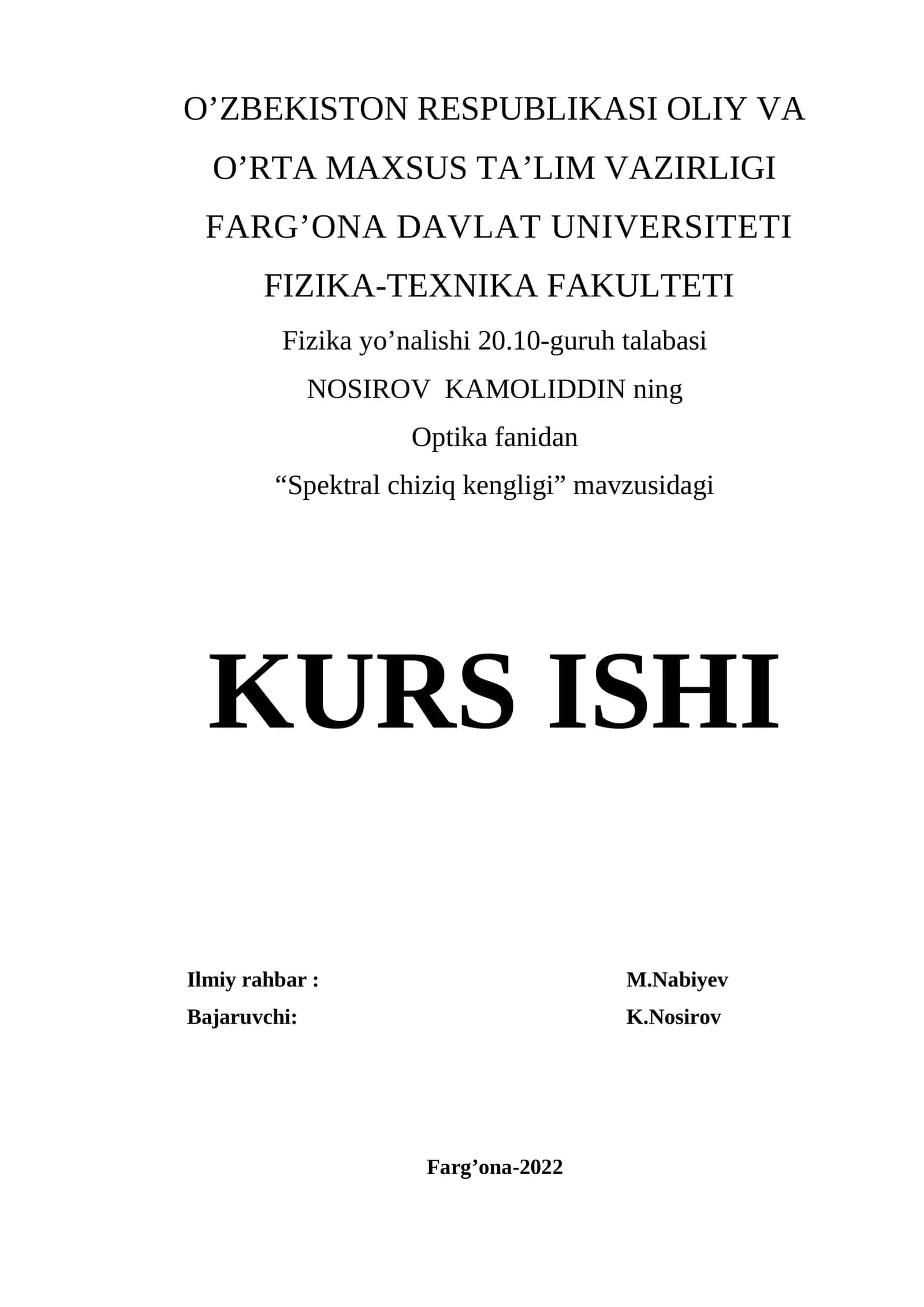 Spektral chiziq kengligi