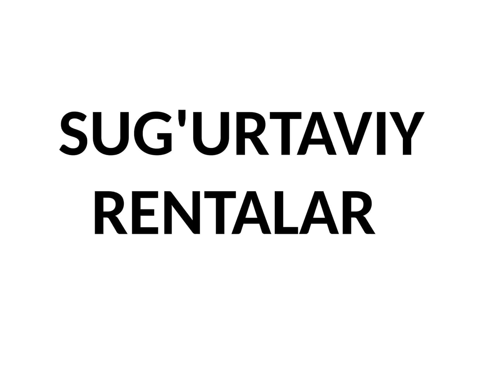 Sug'urtaviyrentalar