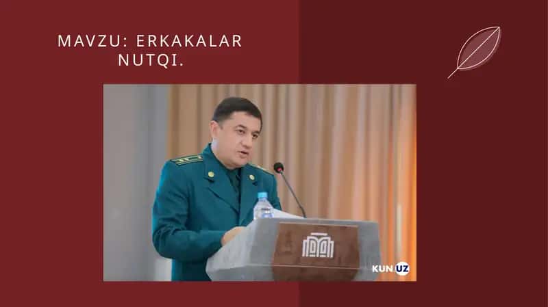 Erkakalar nutqi
