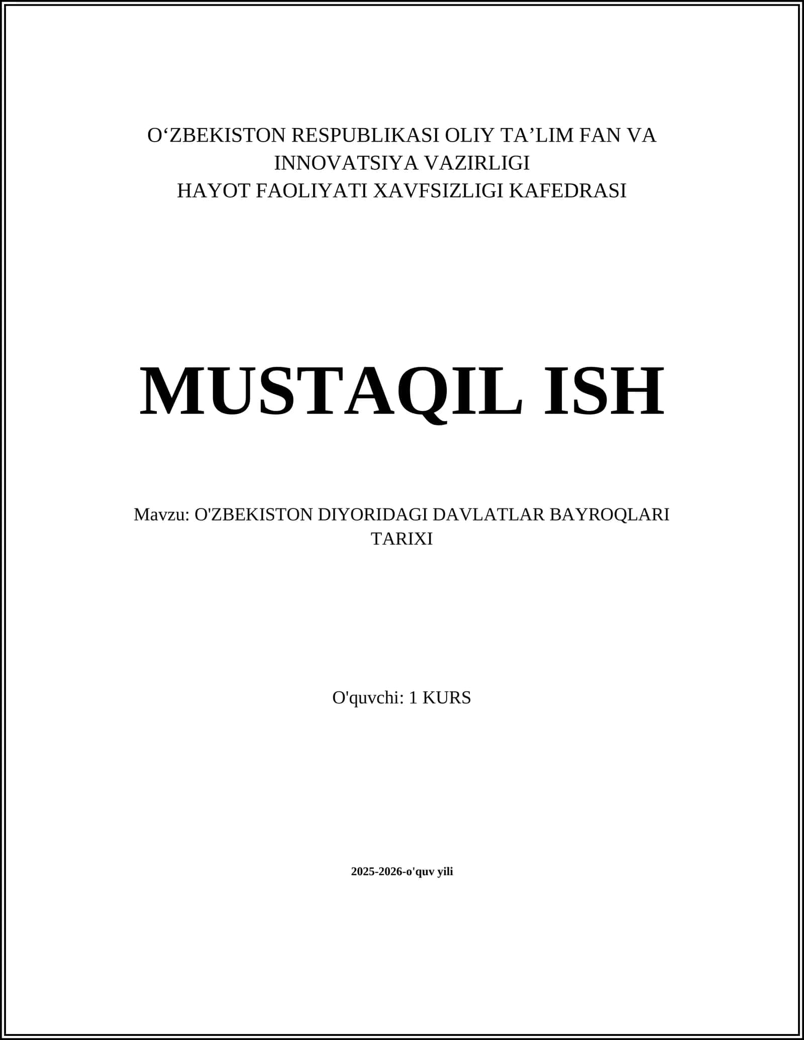O'ZBEKISTON DIYORIDAGI DAVLATLAR BAYROQLARI TARIXI