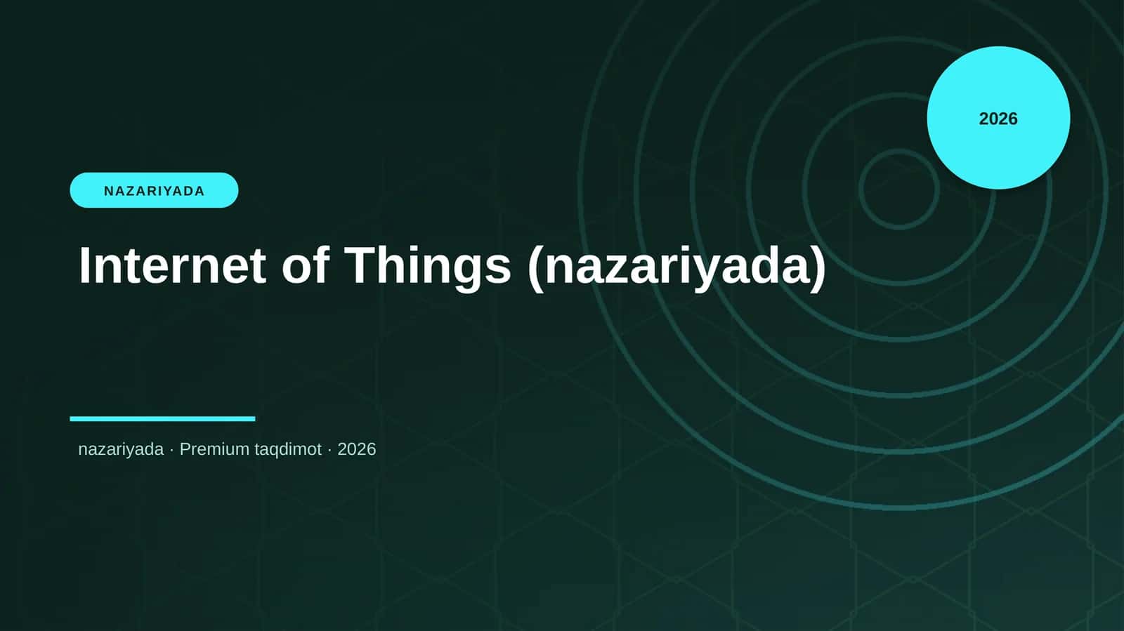 Internet of Things (nazariyada)