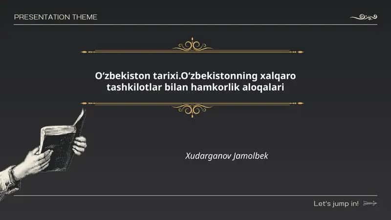 Oʻzbekiston tarixi.Oʻzbekistonning xalqaro tashkilotlar bilan hamkorlik aloqalari