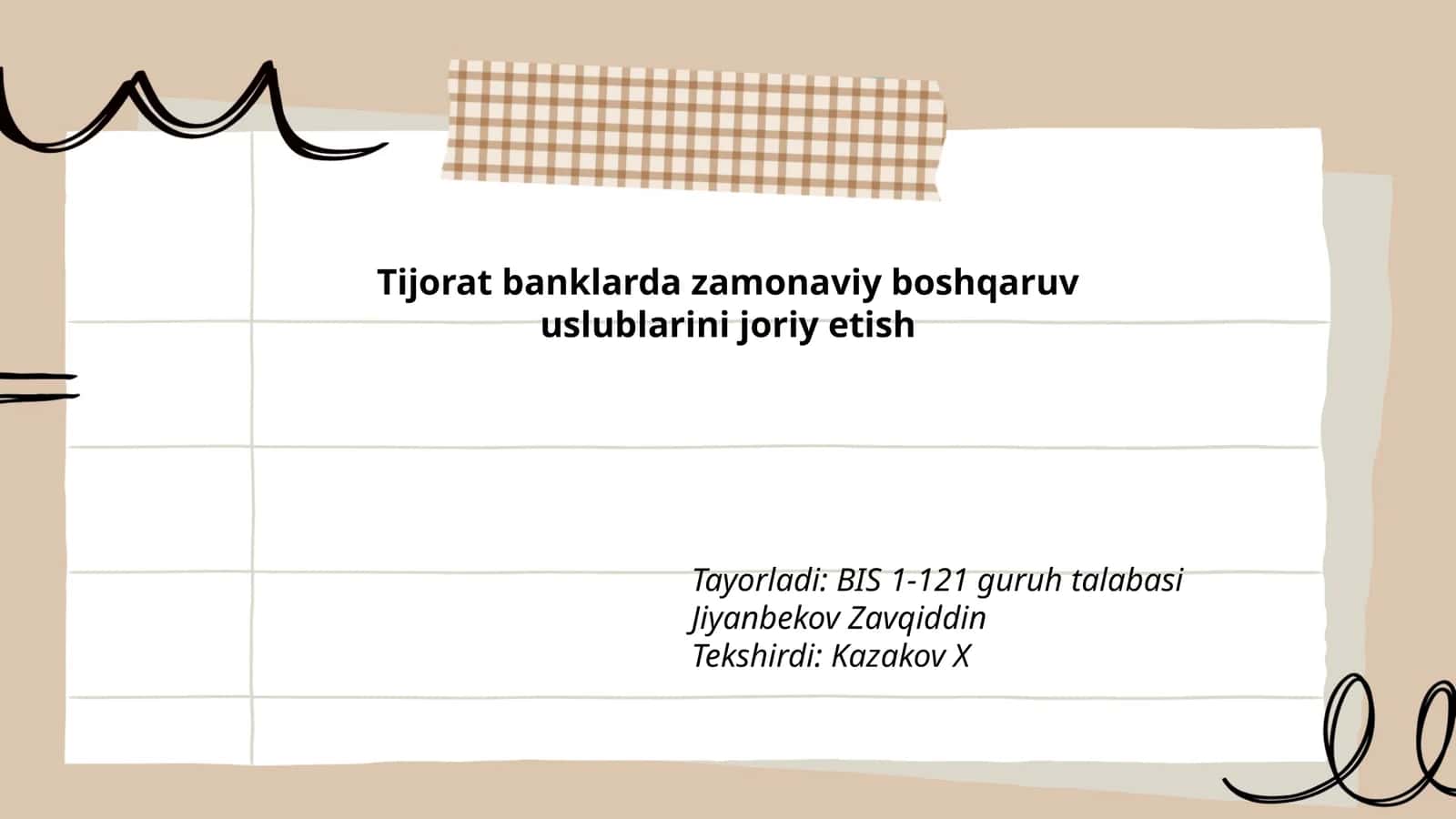 Zamonaviy boshqaruv uslublari