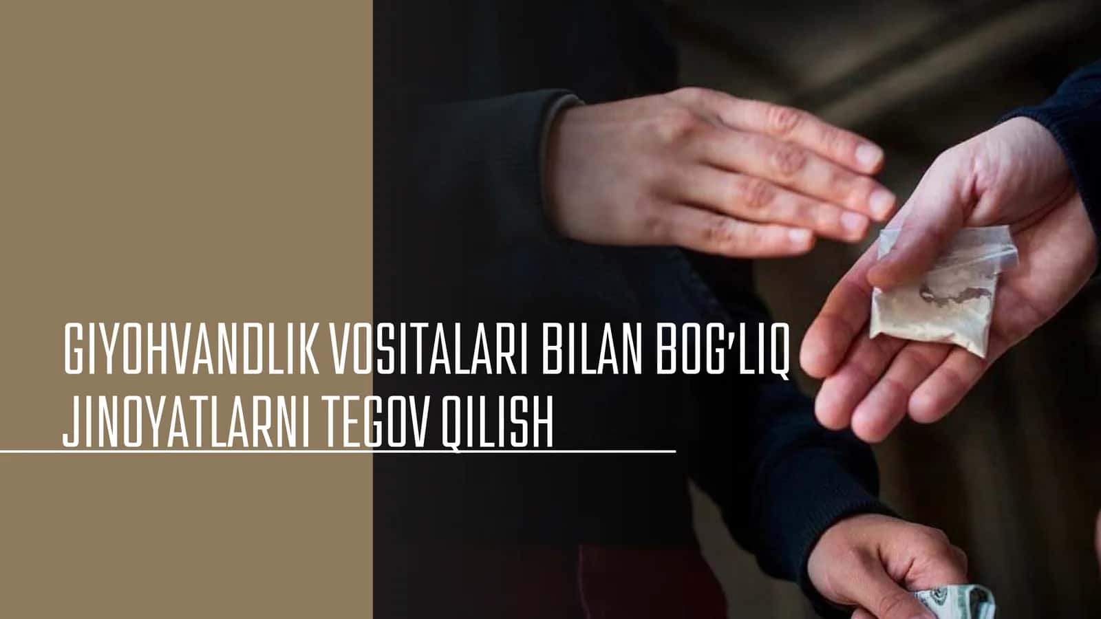 GIYOHVANDLIK VOSITALARI BILAN BOG’LIQ JINOYATLARNI TEGOV QILISH